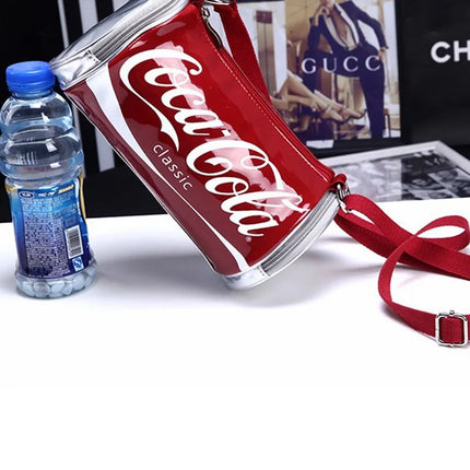 New Summer Fashion Glossy Leather Small Bag Women's Crossbody Bag Cartoon Print Shoulder Bag Daily Match Contrast Color
