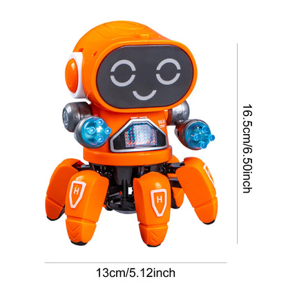 6-Claw Robot Toy for Kids Rechargeable Robots Toys with Clear Sound Flexible 90 Degree Arm for Kindergarten Kids & Street Stall