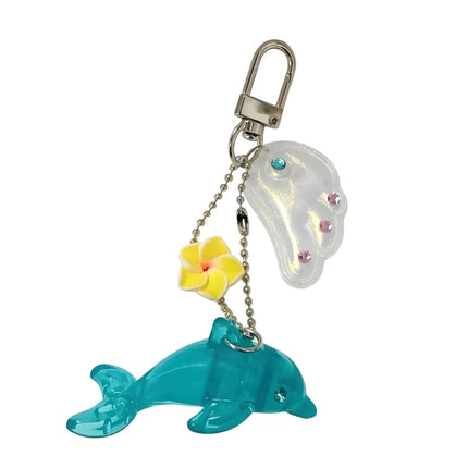 Y2K Dolphin Keychain Vintage Alloy Charm For Bag Purse Backpack XX9C