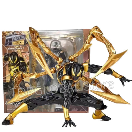 2026 Kaiyodo Iron Spiderman Action Figure Amazing Yamaguchi Spiderman Anime Figurine Pvc Statue Model Decora Toy Collection Gift