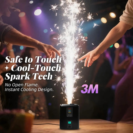 EU Stock Fast Delivery Mini 350W Wireless Electronic Spark Machine with Remote for Wedding Stage Party DJ Effects