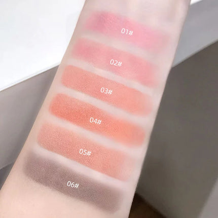 Gege Bear Strawberry Cupid Pink Pop Set Velvet Matte Lip Cream Pressed Powder Liquid Blush Set Long-Lasting Lightweight Makeup