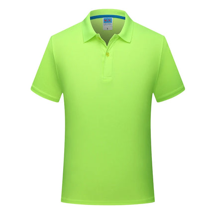 Sports quick-drying polo shirt Custom printed logo lapel cheap advertising T-shirt Marathon running embroidered pattern diy