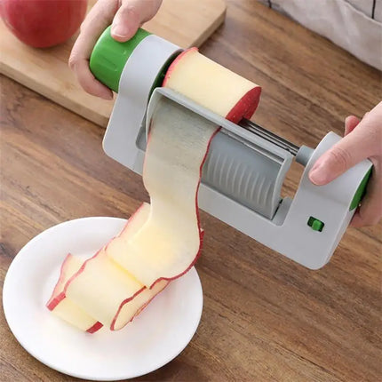 New Plastic Apple Pear Slicer Multifunctional Kitchen Fruit Vegetable Reel Knife Potato Cutter Cooking Accessories Home Gadgets