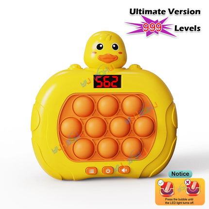 999 Level Electronic Pop Push Quick Push Game Console with LED Display Screen Suitable for Adult and Child Fidget Toy Christmas