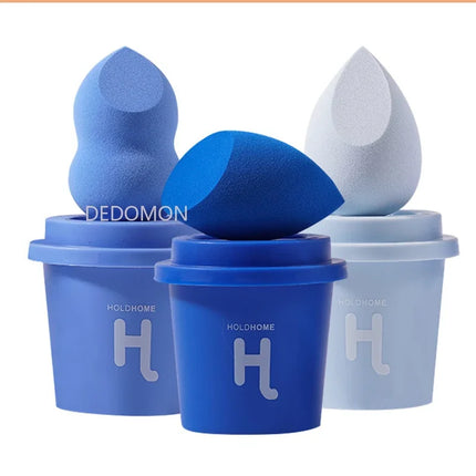 Blue Beauty Set Gourd Water Drop Puff Makeup Puff Set Colorful Cushion Cosmestic Sponge Tool Wet and Dry Use Makeup