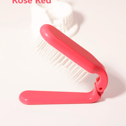 1PC Foldable Portable Hair Comb – Head Massage for Salon Hairstyles, Fashionable Hair Accessory for Real Hair Wigs