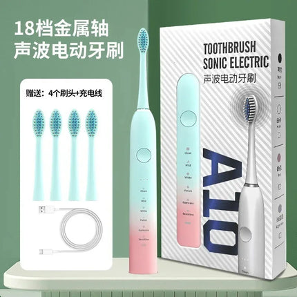 Ultra Quiet Electric Toothbrush Multiple Cleaning Modes Soft Bristles Gum Care Waterproof Design