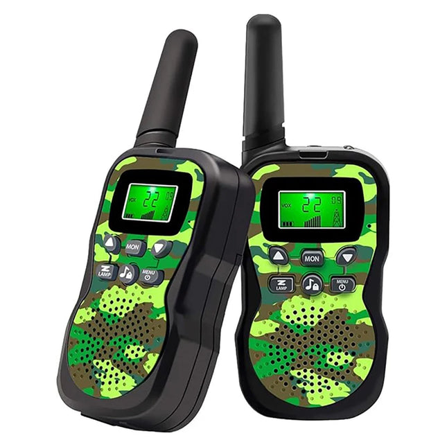 Kids Walkie Talkies Radio Toy 3 KM Best Christmas Birthday Gifts for 3-12 Year Old Kids to Outside Adventures Camping Hiking