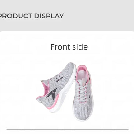 Lightweight and breathable running shoes for ladies, suitable for spring and autumn seasons. Multi-functional casual sports shoe