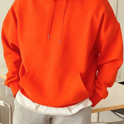 Fashion Solid Sweatshirt Sport Comfy Tracksuit Fleece Autumn Hoodies Man Basics Warm Streetwear Casual Jogging Clothes Unisex