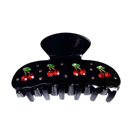 Cute Bow Hair Clip for Women Girls Acetate Rhinestone Fruits Floral Hairpin Pearl Hair Claws Shark Clip Trendy Hair Accessories