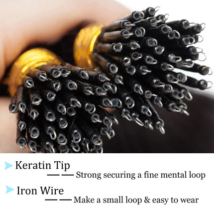 Nano Ring Hair Extensions 100% Human Hair Straight Weft Individual Strands For Damage Free Hair Extensions