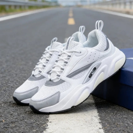 2026 Men's Casual Leather Sports Shoes B22 Cross-Laced Design High-End Feel Comfortable Breathable for Summer Season