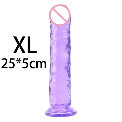 Jelly Dildo Jelly Penis Suction Cup Dildo Transparent Realistic Dildo Jelly Dick masturbation Sex Toys for women Soft penis