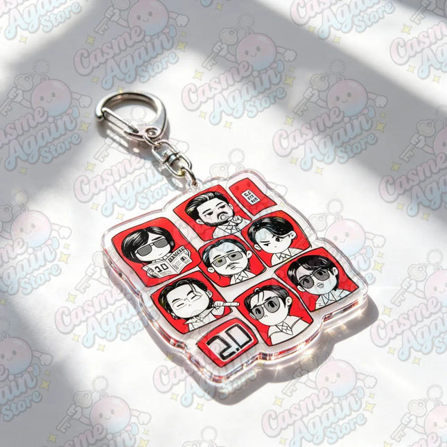 Cute Cartoon Kpop Chibi Keychain Accessories Bag Game Keyrings Jewelry Manga Fans Gifts