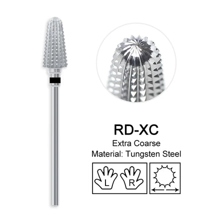 Nail Drill Bits Carbide Large Cone Electric Milling Cutter Gel Polish Remover Grinding Tools DIY Accessories Supplies