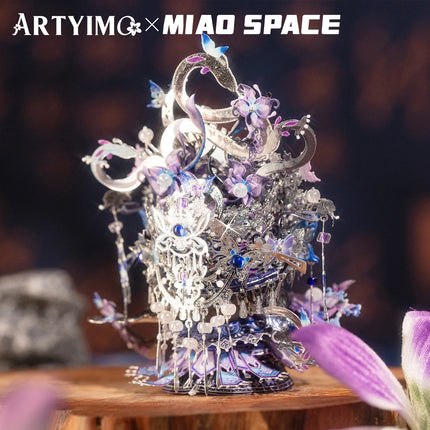 ARTYIMO X MIAO SPACEMiao Ethnic Cat 3D Metal Puzzle DIY Educational Desktop Decor Stress Relief Gift for Her Birthday