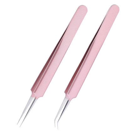100% Closed New Style Premium Eyelashes Tweezers Hand anti-slip design Improve for 3D 6D Lashes Extensions