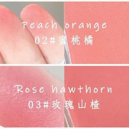 Face Blusher Matte Natural Cheek Tint Brighten Face Waterproof Face Contouring Cosmetics Blush Powder Soft Female Makeup 1pcs