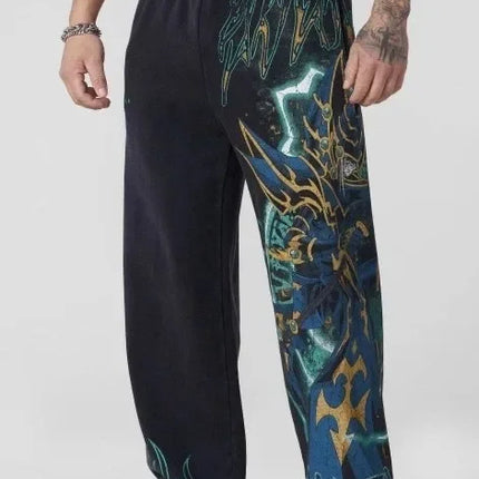 Hip Hop Attack on Titan Pants Men Baggy Popular Trouser Wide Leg Harajuku New Y2k Streetwear Casual Vintage Joggers Men Clothing