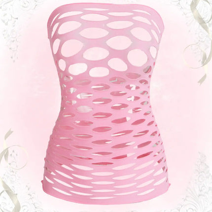ROMWE Kawaii Sexy Super Elastic Hollow Out Lingerie Dress