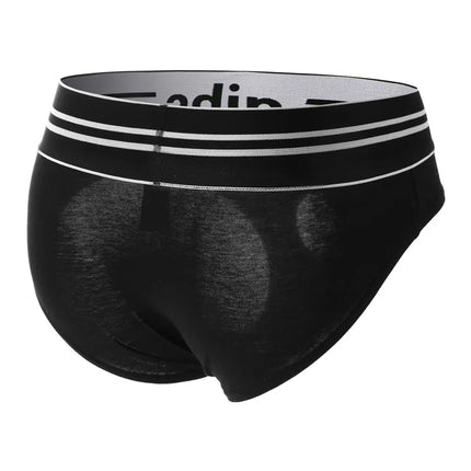 Penis Hole Man Underwear Men Sexy Cockring Briefs Open Crotch Pouch Underpants Silicone Cock Ring Panties hombre