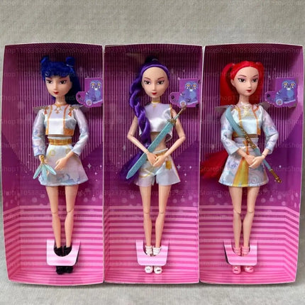 New 30cmPrincess Doll Rumi Mira Zoey Exquisite Action Figure DIY Toy Premium Plastic Model Perfect Collection and Gift for Girls
