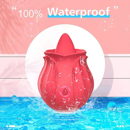 Powerful Suction Clitoral Stimulator - IPX7 Waterproof Rose Toy, Long Battery & Ultra Quiet, G-Spot & Oral Vibration for Women