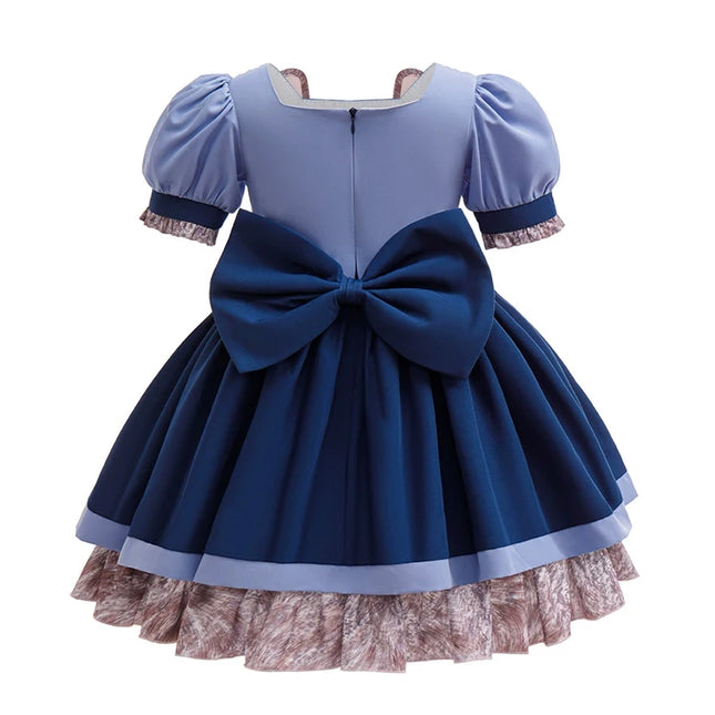 Disney Zootopia Judy Bunny Costume for Girls Dress Cosplay Carnival Party Clothes Disguise Cartoon Zoo Roleplay Fantasia Outfits