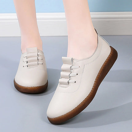 Women Casual Slip-on Boat Shoes Comfortable Solid Color Slip-on Flat Shoes Birthday Gifts for Ladies