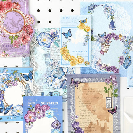 Paper Stickers DIY Itabag Insert Material Lace Ribbon Flower Itabag Decor DIY Material Colorful Creative