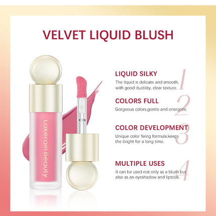 Blush Liquid Blusher Real Makeup Blush Matte Palette Blusher Cosmetics Products Liquid Cream Stick Pink Face raremakeup Beauty