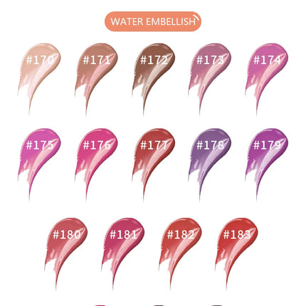 Pudaier mini capsule lip glaze, non-stick and non-fading lip gloss, mirror-finished moisturizing lip gloss