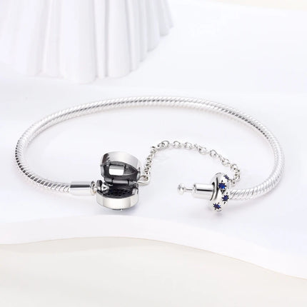 925 Sterling Silver Bracelets 17-20CM Original Leaf Clover Butterfly Heart Bracelet Fit DIY Charms Beads Fashion Women Jewelry