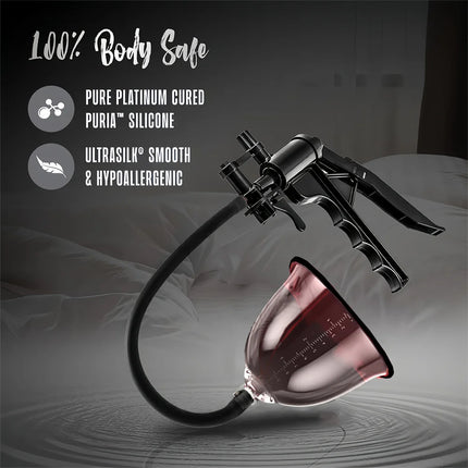 Handheld Vacuum Pump Trigger Control Adjustable Suction Silicone Seal Chest Nipples Pussy Clitoris Stimulator Sex Toy For Women