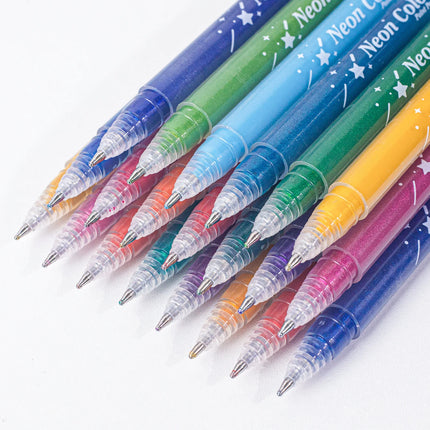 12-36 Colors Large Capacity Glitter Gel Pens for Journaling