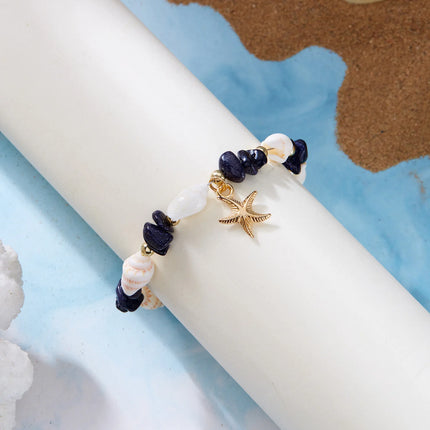 Boho Irregular Gravel Beaded Stone Anklets For Women Summer Ocean Beach Handmade Ankle Bracelet Foot Leg Chain Gift Accessories