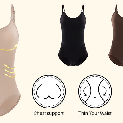 Women Slimming Shapewear Seamless Slimming Butt Lifter Full Body Shaper Smooth Out Bodysuit Open Crotch High Elastic Body Suits