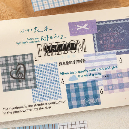 20/30 Sheets Patchwork Style Cut Film Sticker Book Japanese Stationery Stickers Journal Handbook Scrapbooking Aesthetic Sticker