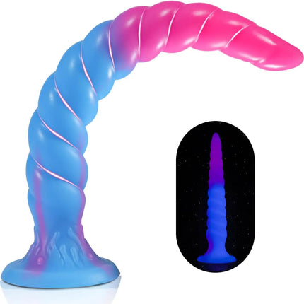 Luminous Anal Sex Toys Long Anal Plug Dildos Huge Butt Plugs for Women Men G Spot Prostate Massager Gay Anus Dilator Masturbator