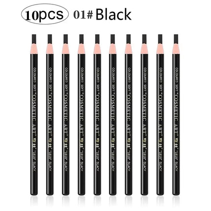 10pcs Hengsi Waterproof and Long-lasting Tear Off Eyebrow Pencil - No Need to Sharpen, Anti Smudging Suitable for All Skin Types
