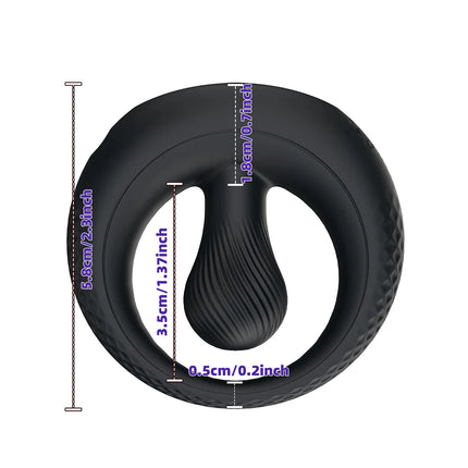Vibrating Cock Ring Penis Ring for Men Ejaculation Delay Penis Perineum Stimulator Adult Goods Adult Goods Sex Toy for Men