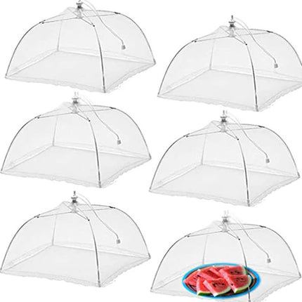 Kitchen Food Cover Foldable Anti Fly Mosquito Mesh Cover Picnic Dinner Table Umbrella Style Tent Cover Kitchen Gadgets
