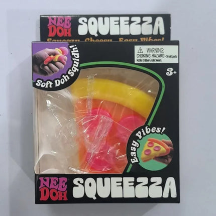 2026 Nee doh Pizza Sensory Fidget Cube Stress Relief Squishy Cube Anti-Anxiety Squeeze Object For Focus Adhd Population