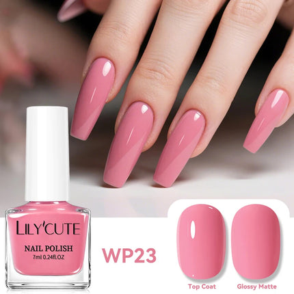 LILYCUTE 7ml Holographics Nail Polish Colorful Shining Effect Air Dry Glitter Nail Art Varnish No Need Lamp Nail Care Polish