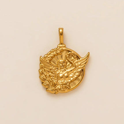 Stainless steel 18K gold-plated pendant jewelry DIY necklace bracelet making twelve zodiac cloud star retro jewelry accessories