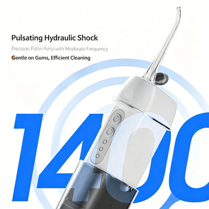 Portable Retractable Water Flosser, Electric Oral Irrigator for Teeth Cleaning, Braces & Tongue Care, Ultrasonic Dental Cleaner