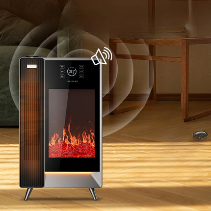 Remote Control Fireplace Heater Simulation Flame Humidifier Voice Heater Electric Stove Multifunctional European Electric Heater