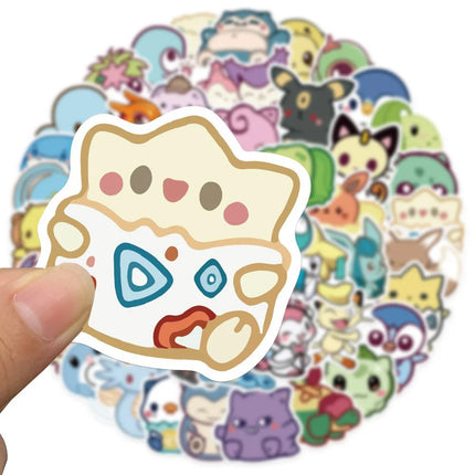 10/30/50pcs Japanese Anime Pokemon Stickers Kawaii Pikachu Graffiti Decals DIY Laptop Suitcase Skateboard Cute Cartoon Sticker